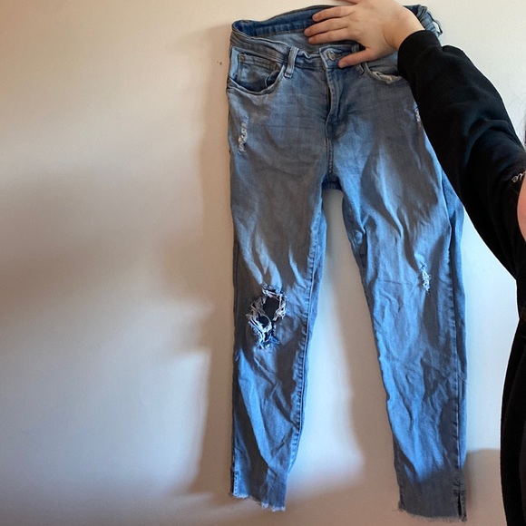 Selling light blue jeans, I have only wore them once! - Picture 1 of 3